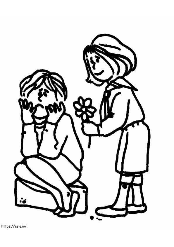 Kindness 1 coloring page