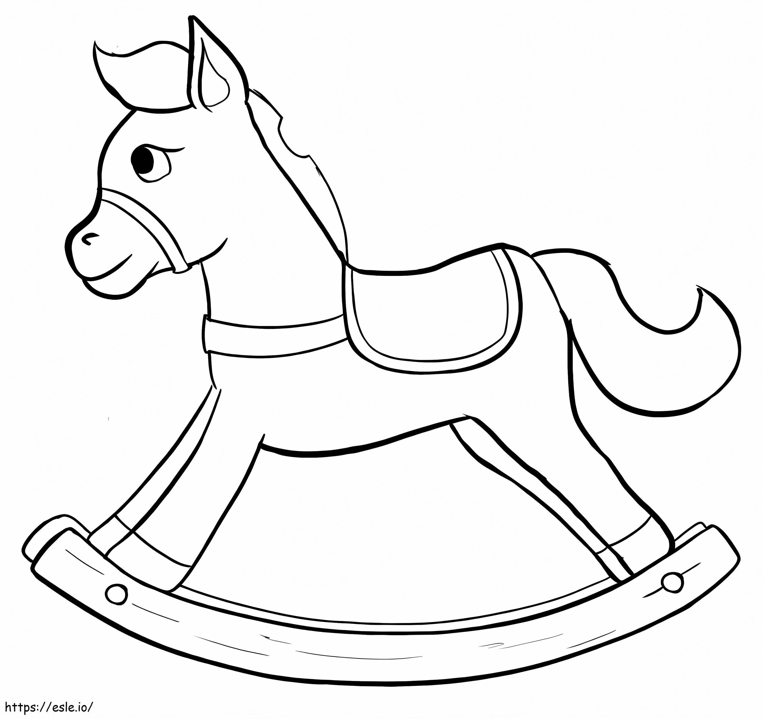 Cute Rocking Horse coloring page