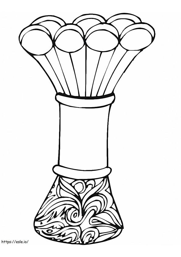 Vase To Color coloring page