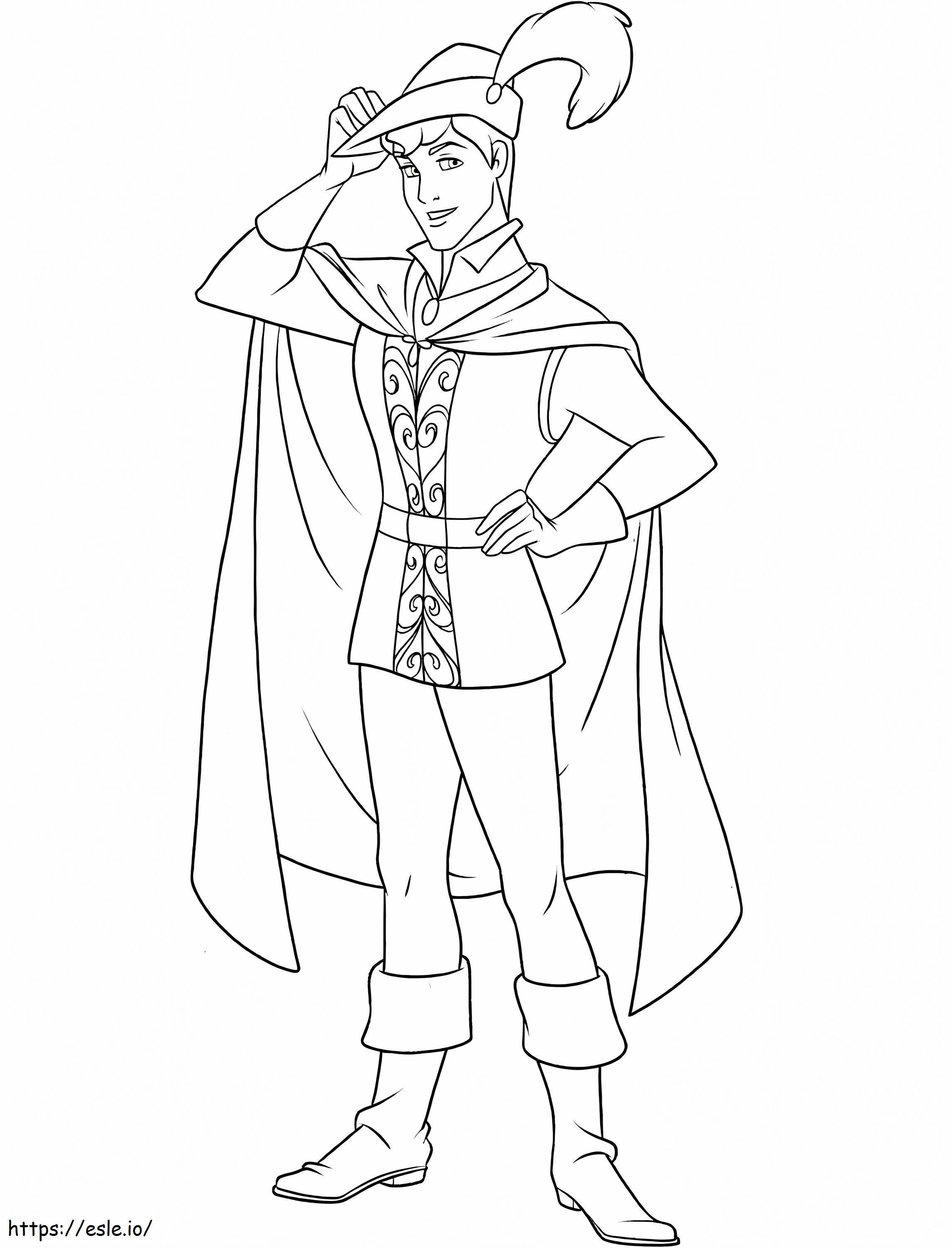 Prince Phillip A4 coloring page