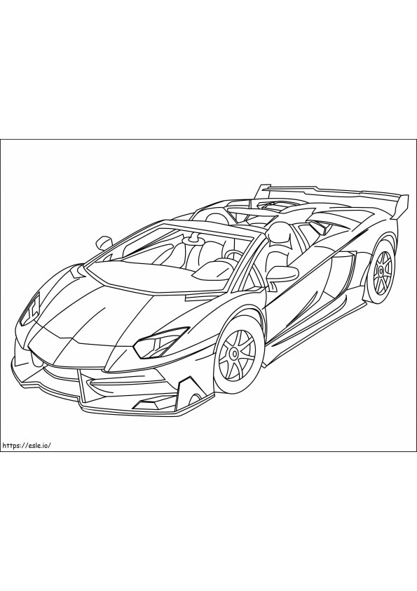 Lamborghini di base da colorare
