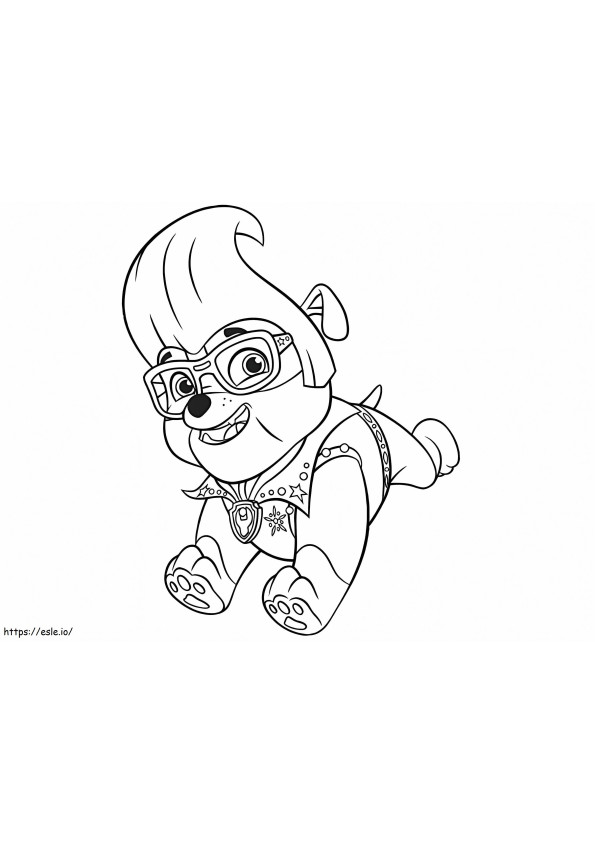 Rubble At Halloween coloring page
