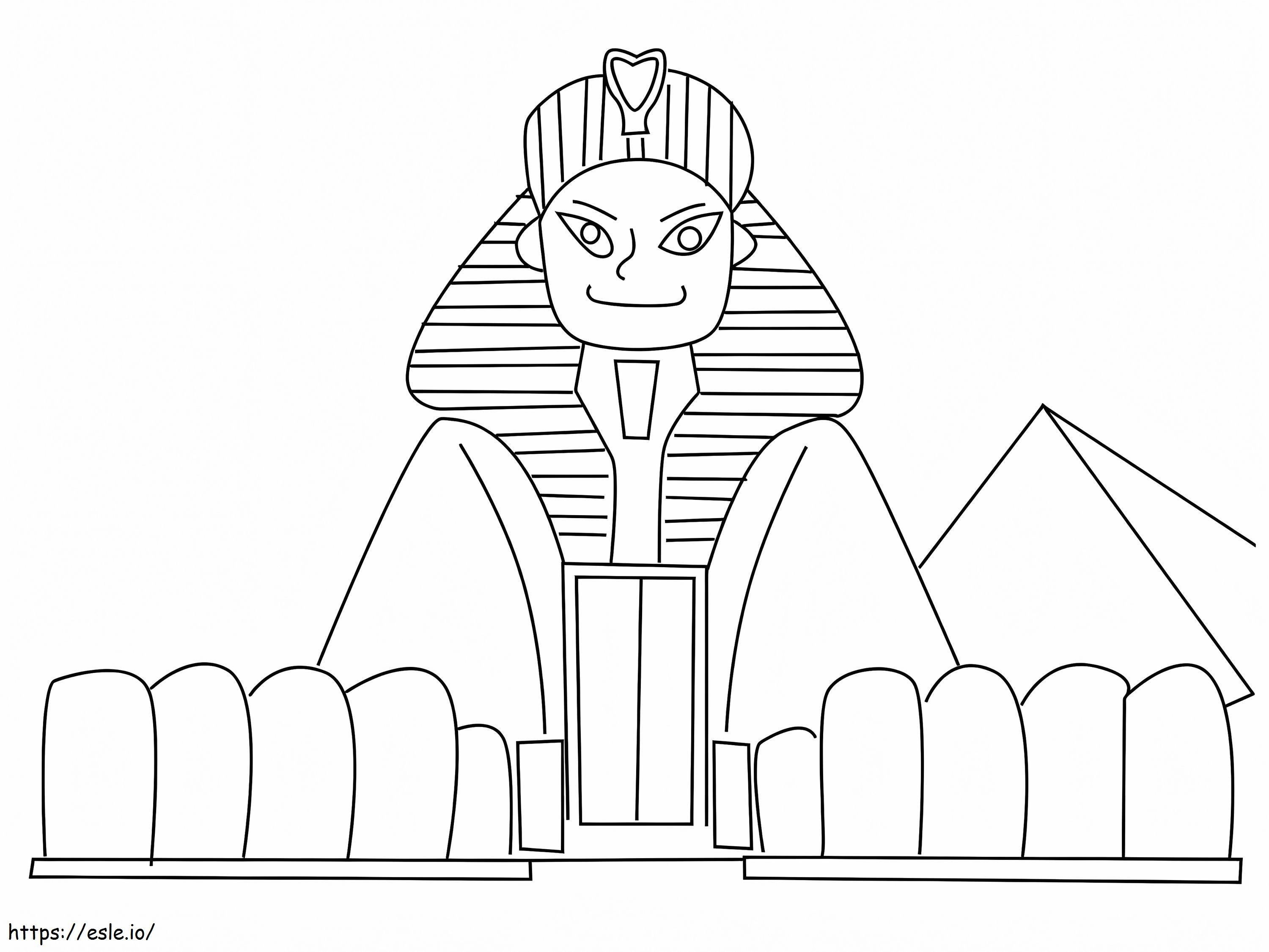 Coloriage Sphinx gratuit à imprimer à imprimer dessin
