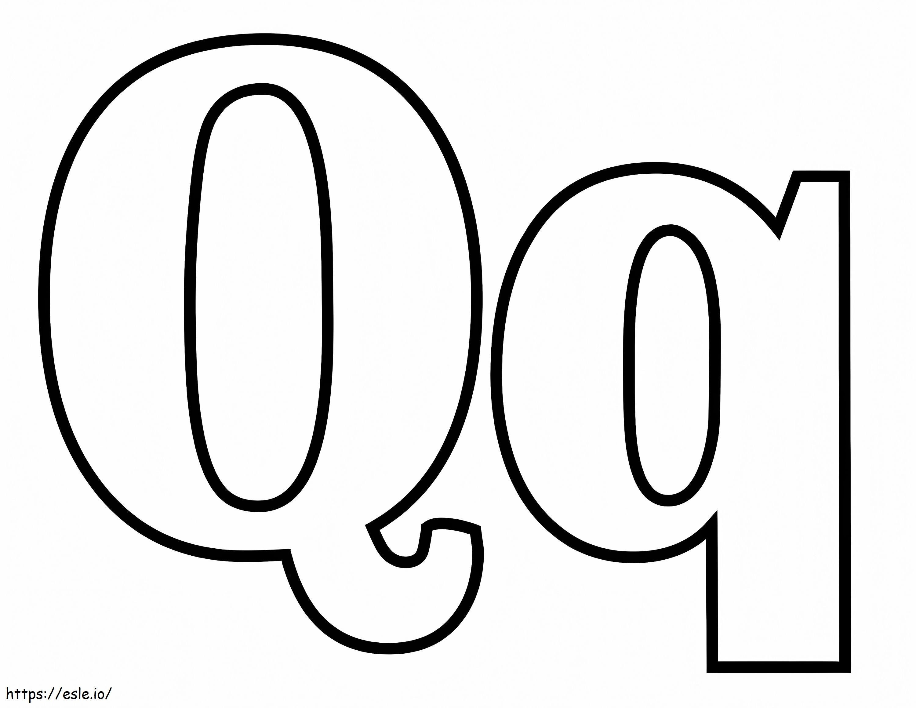Q betű 3 kifestő