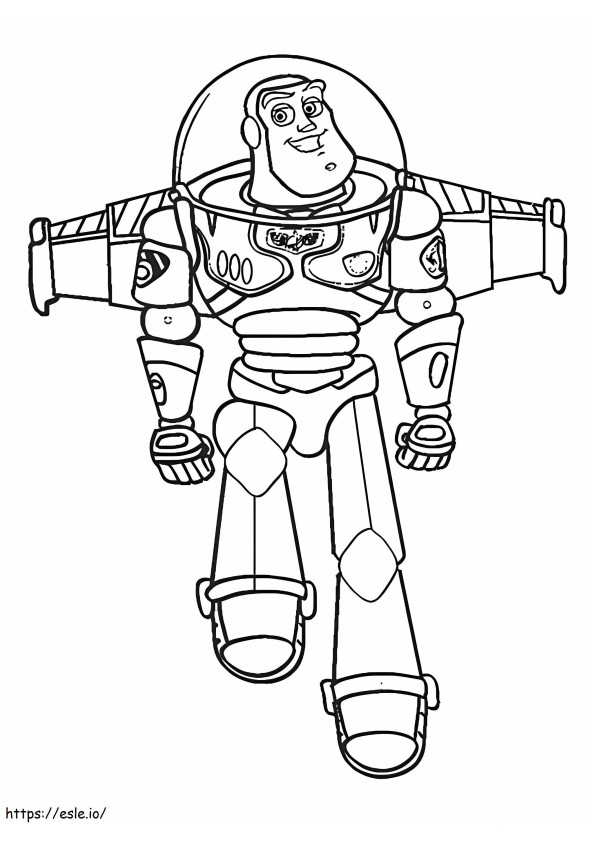 Buzz Lightyear 6 coloring page