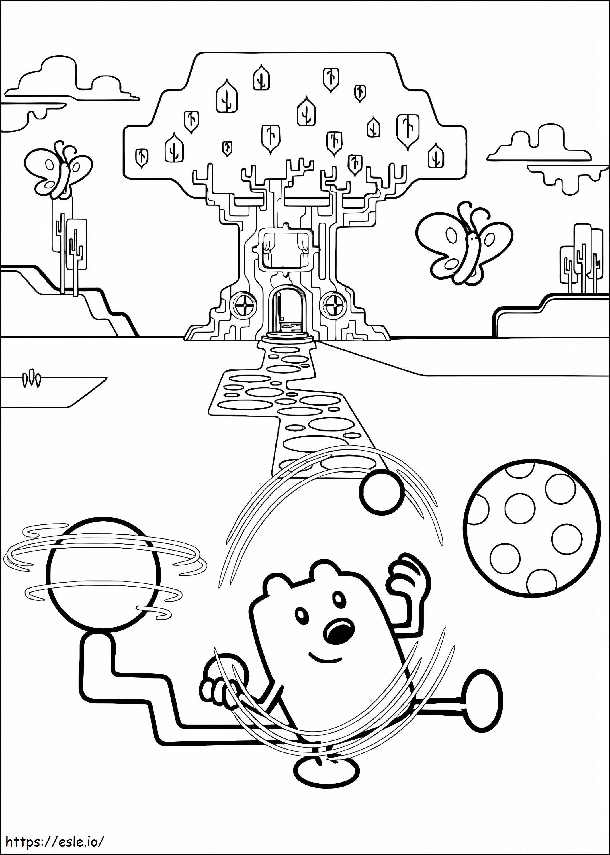 Wubbzy Is Cool coloring page
