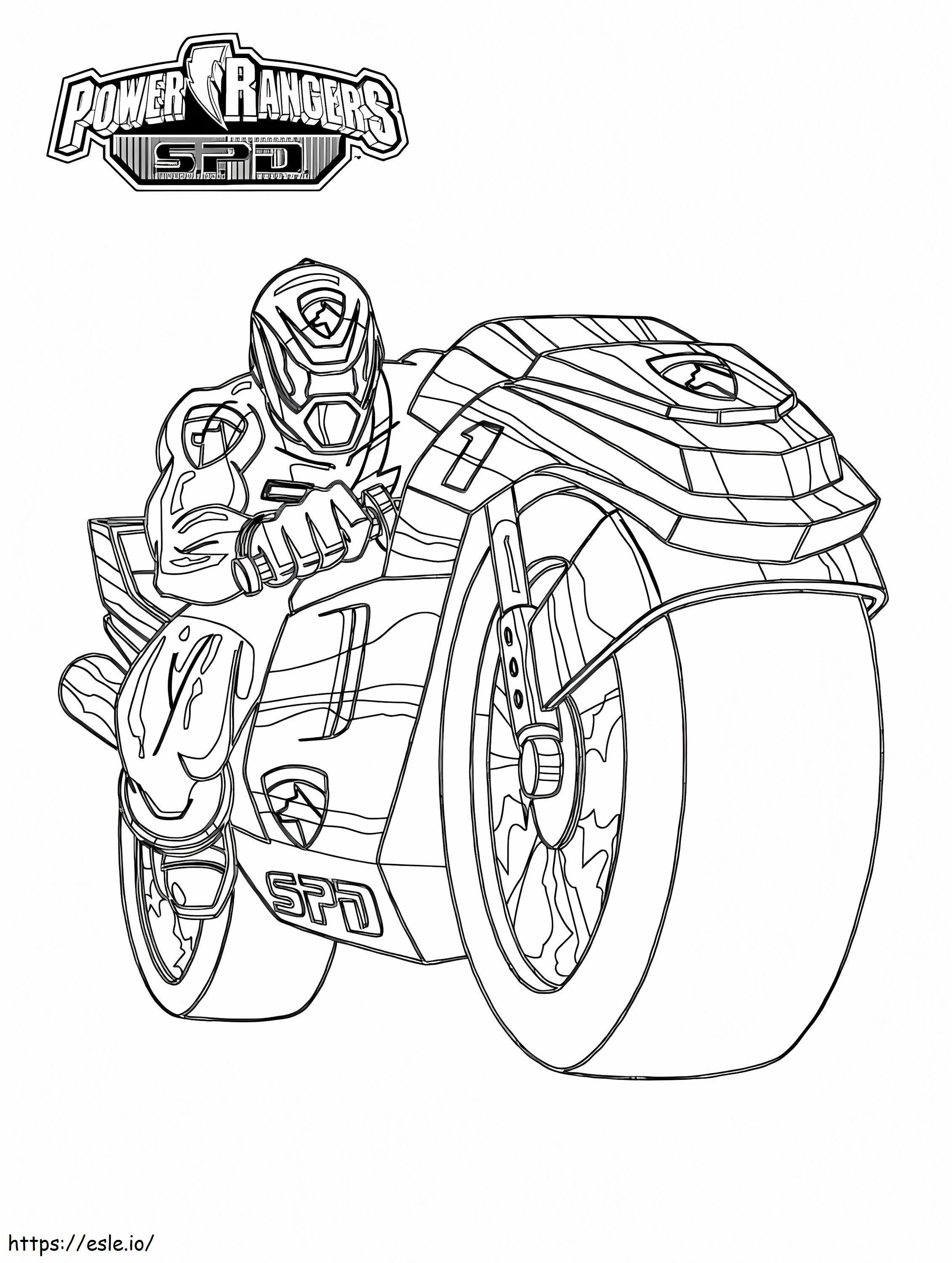 Coloriage Power Ranger SPD à imprimer dessin