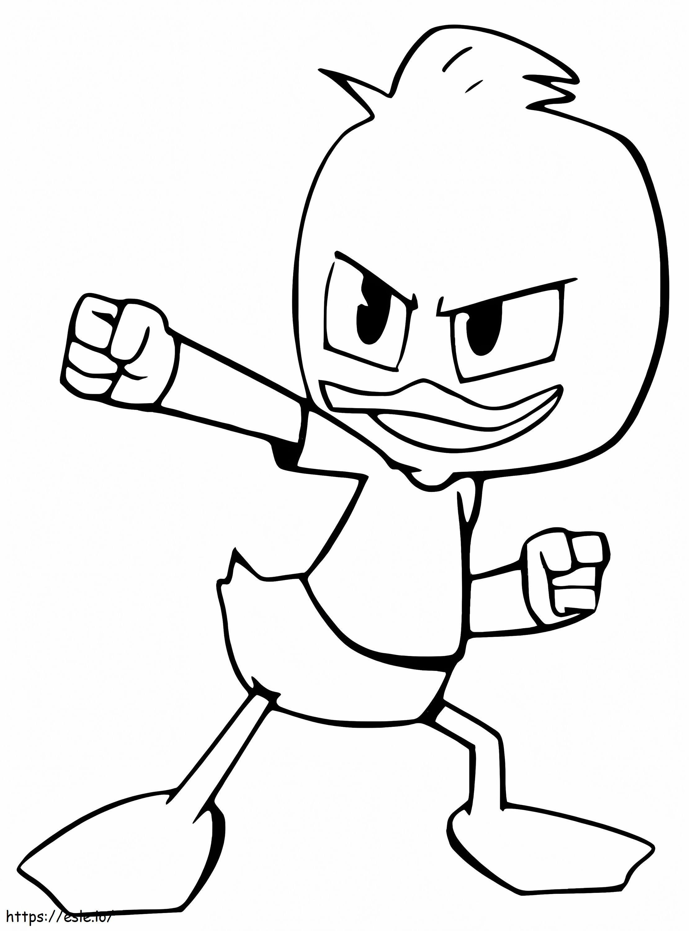 Dewey Duck From Ducktales coloring page