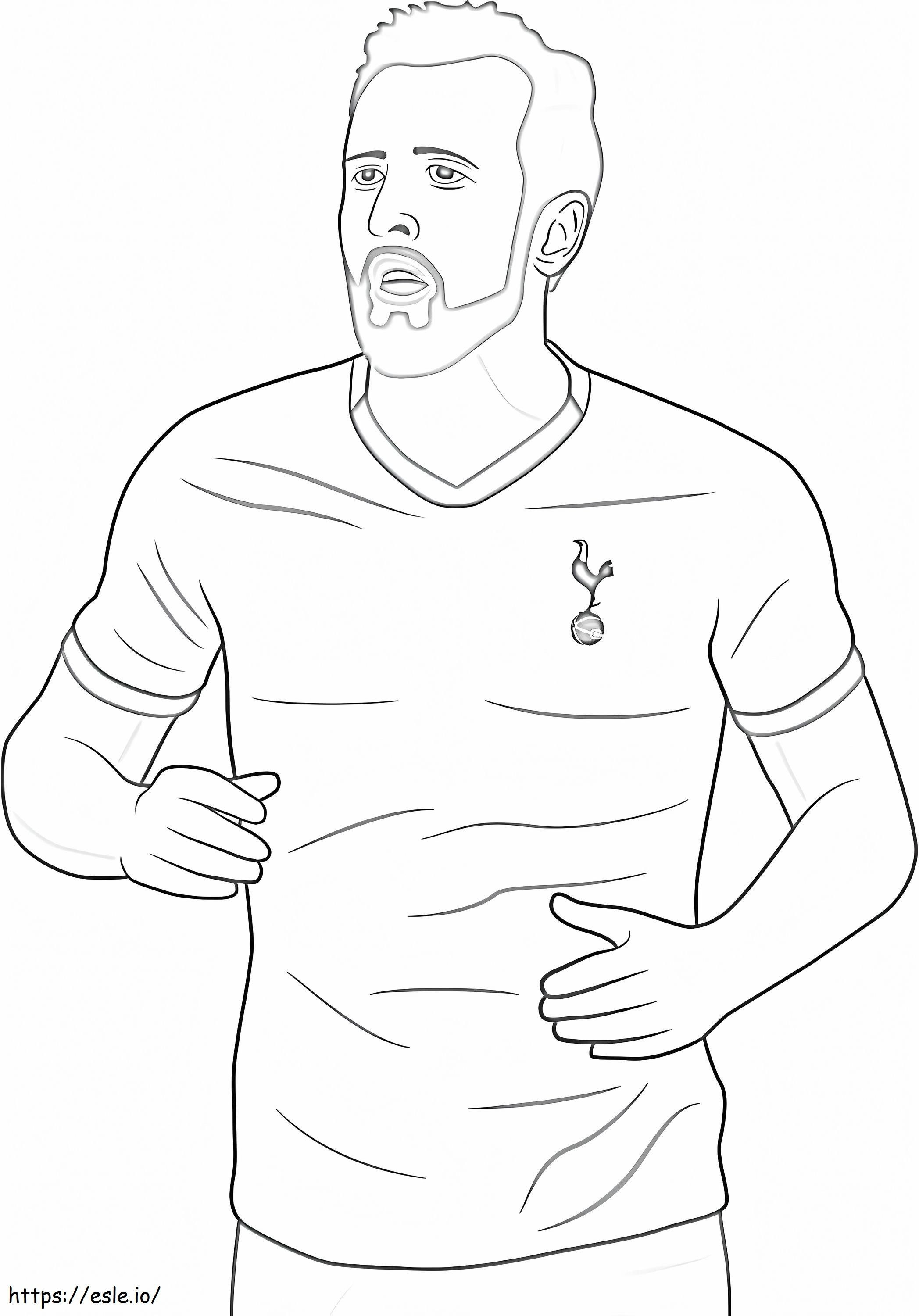 Harry Kane 7 coloring page