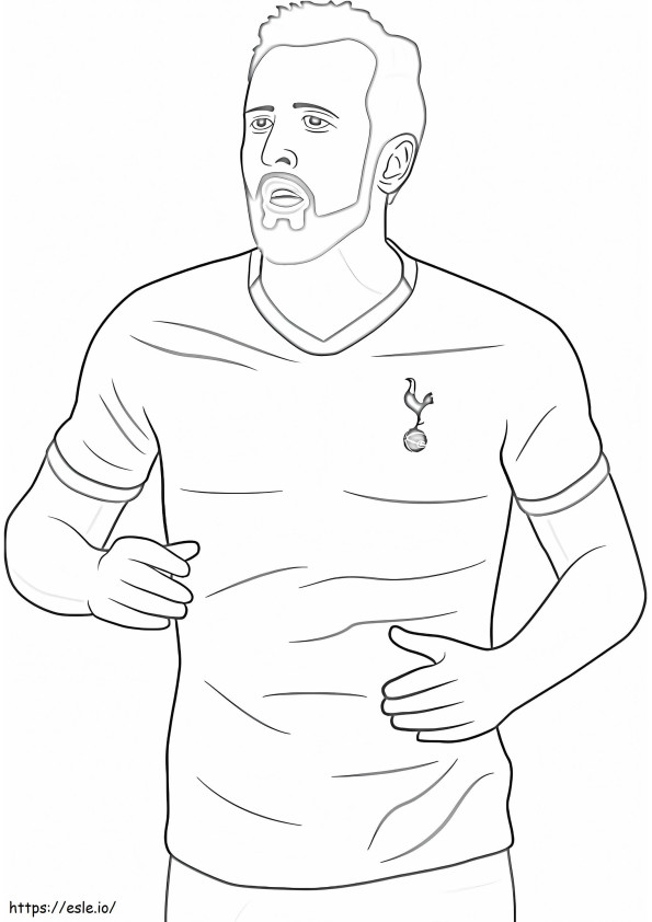 Harry Kane 7 coloring page