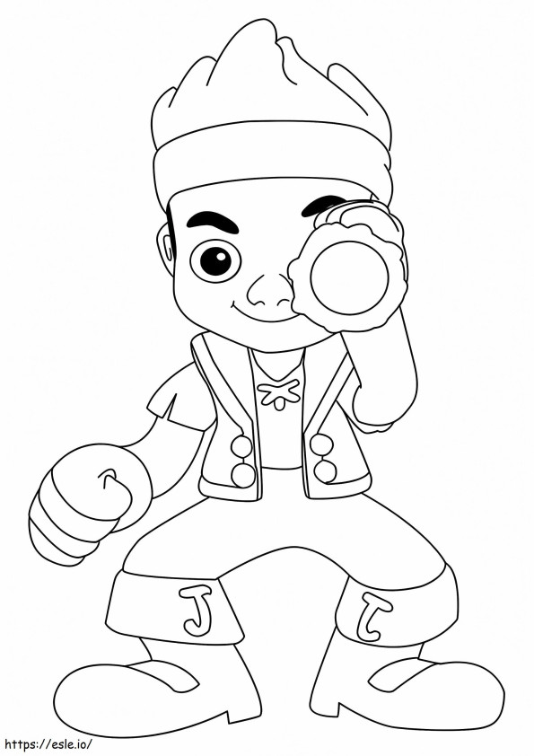 Jake And The Neverland Pirates A4 coloring page