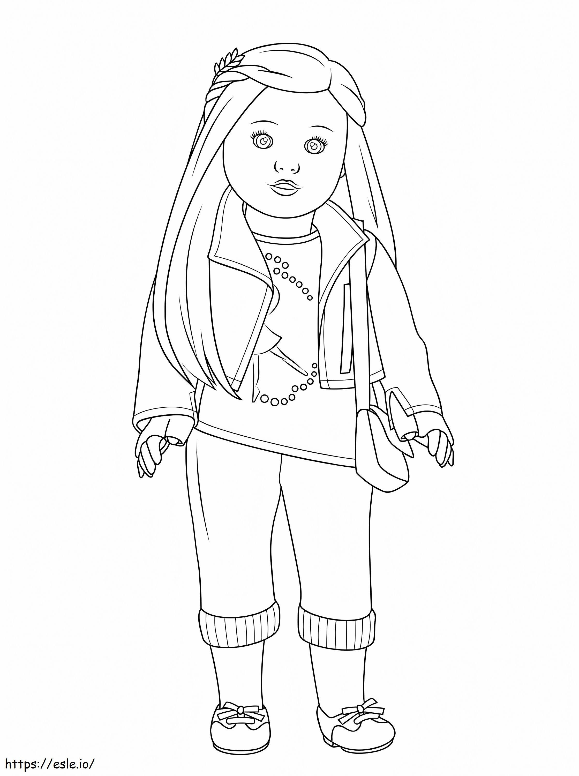 American Girl Isabelle Doll coloring page