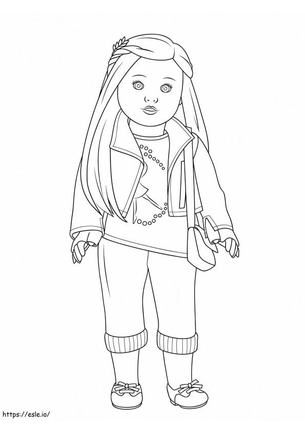 American Girl Isabelle Doll coloring page
