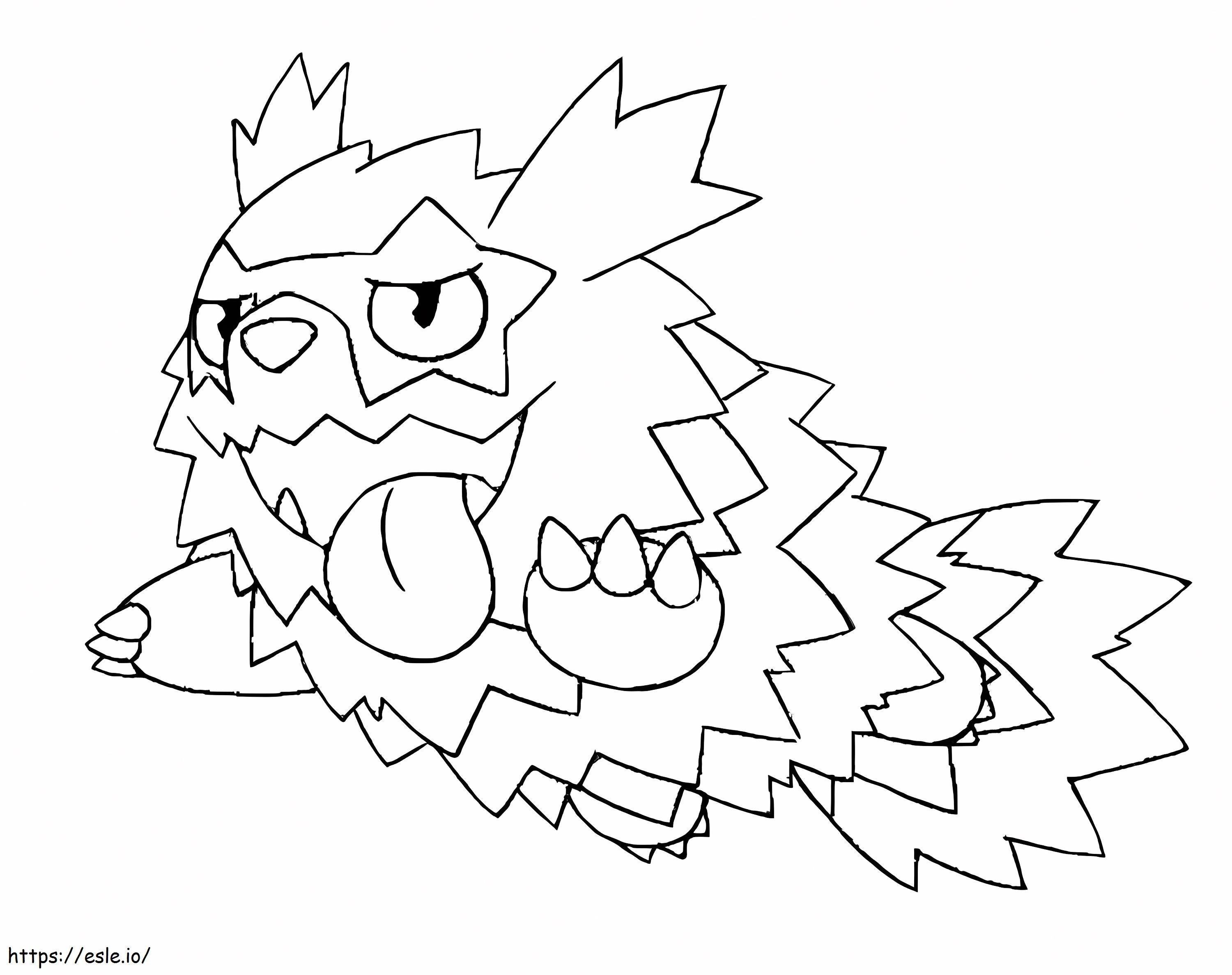 Coloriage Pokémon Zigzaton Gen 3 à imprimer dessin