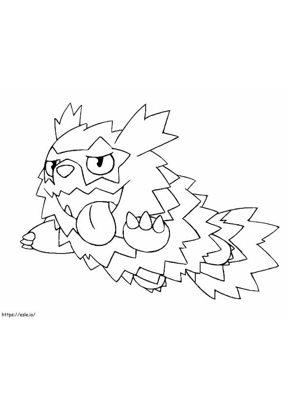 Coloriage Pokémon Zigzaton Gen 3 à imprimer dessin