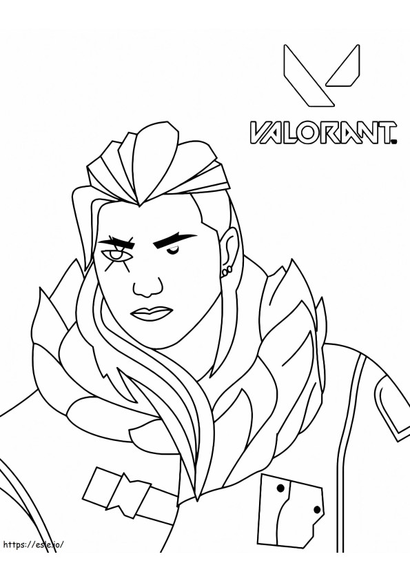 Sleep From Valorant coloring page