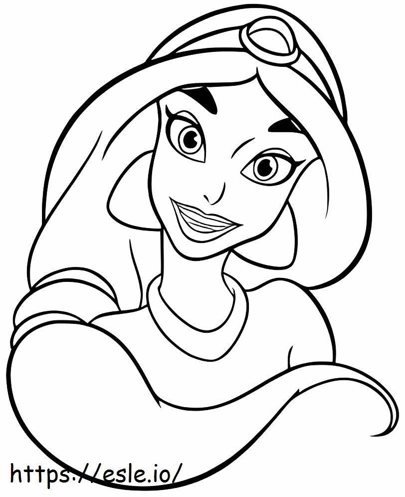 Jasmine Face coloring page