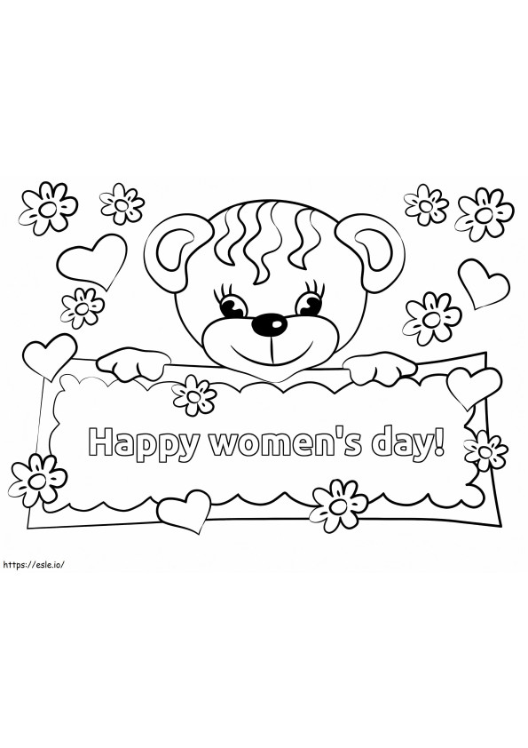 Coloriage Journée des femmes 4 à imprimer dessin