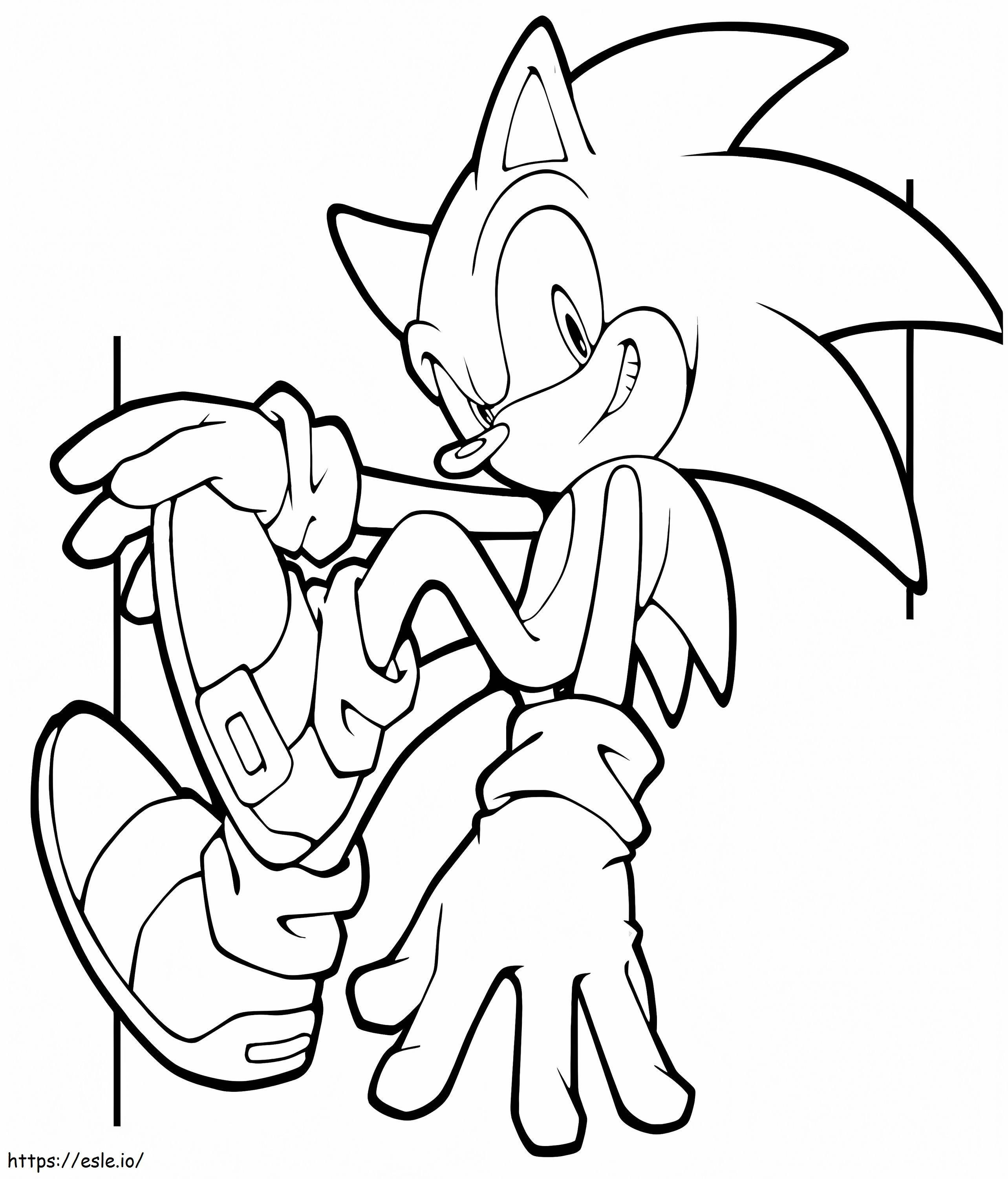 Sonic yang Dapat Dicetak Gratis Gambar Mewarnai