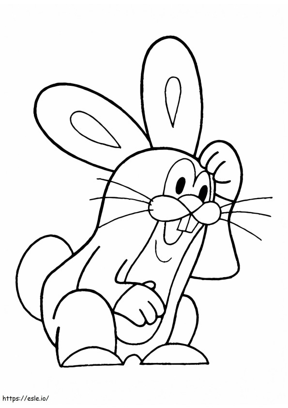 Bunny From Mole coloring page