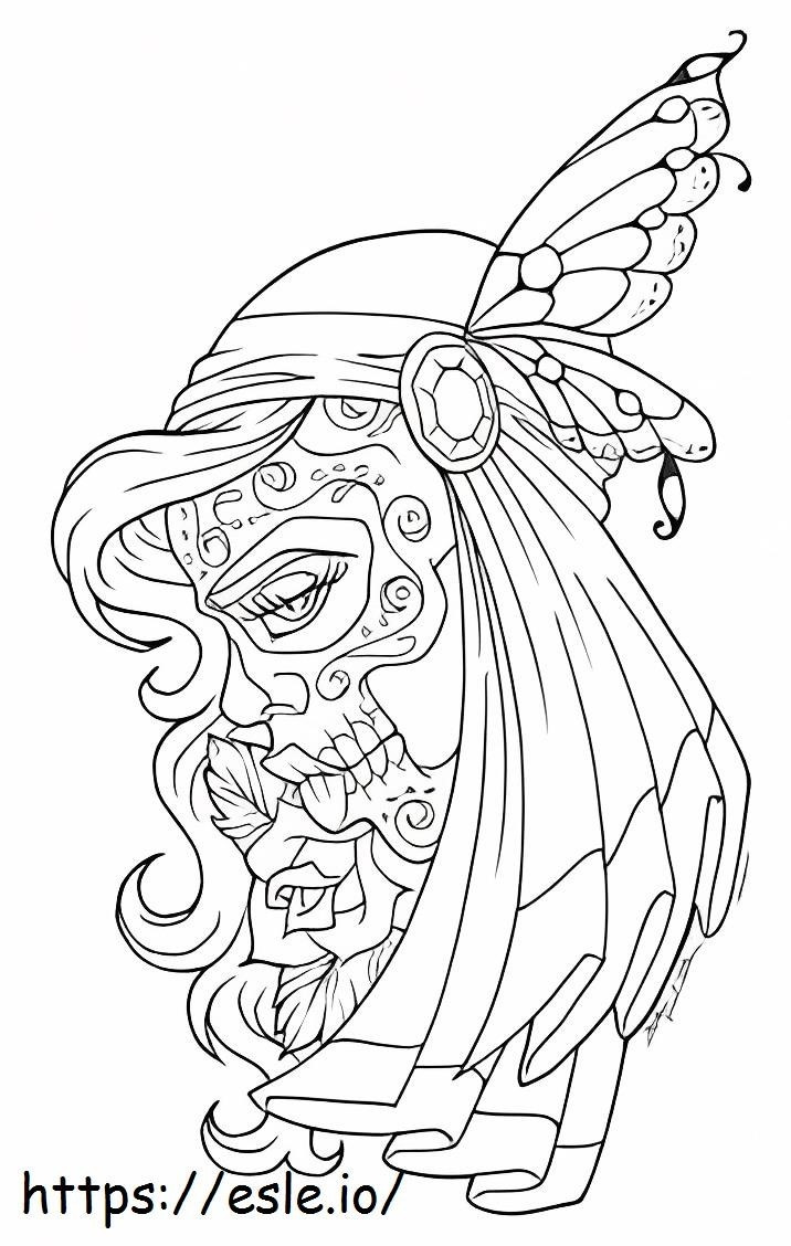 Undead Adult coloring page