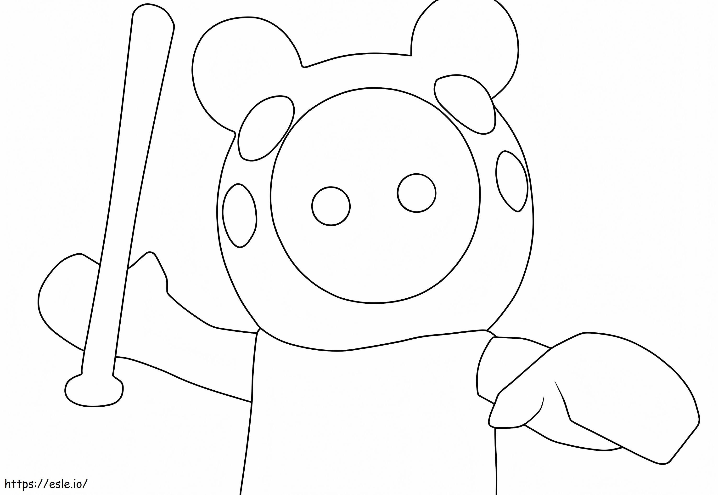 Piggy Roblox 7 coloring page