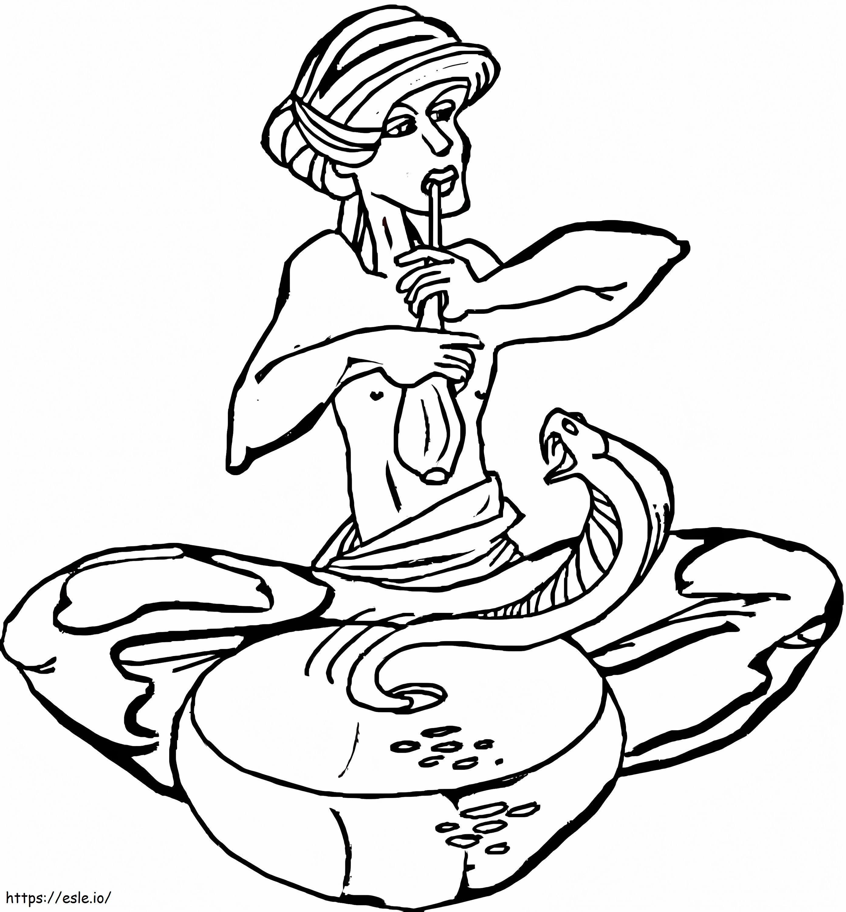 Indian Cobra coloring page