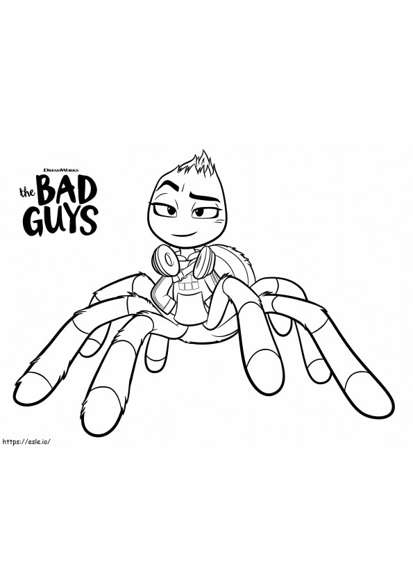 Ms Tarantula From The Bad Guys coloring page