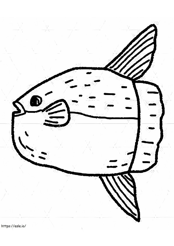 Sunfish To Print coloring page