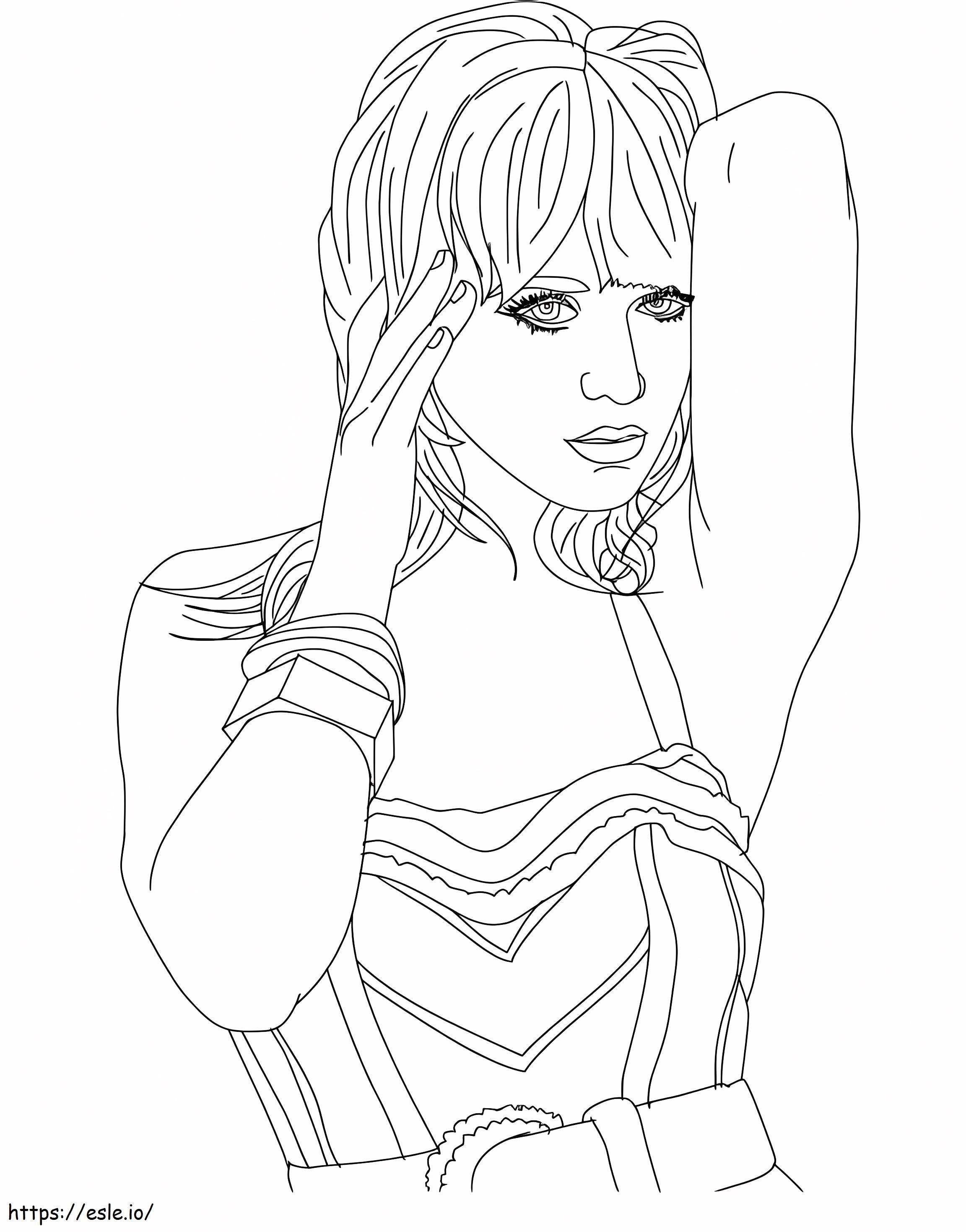 Amazing Katy Perry coloring page