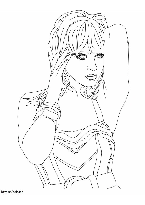 Amazing Katy Perry coloring page