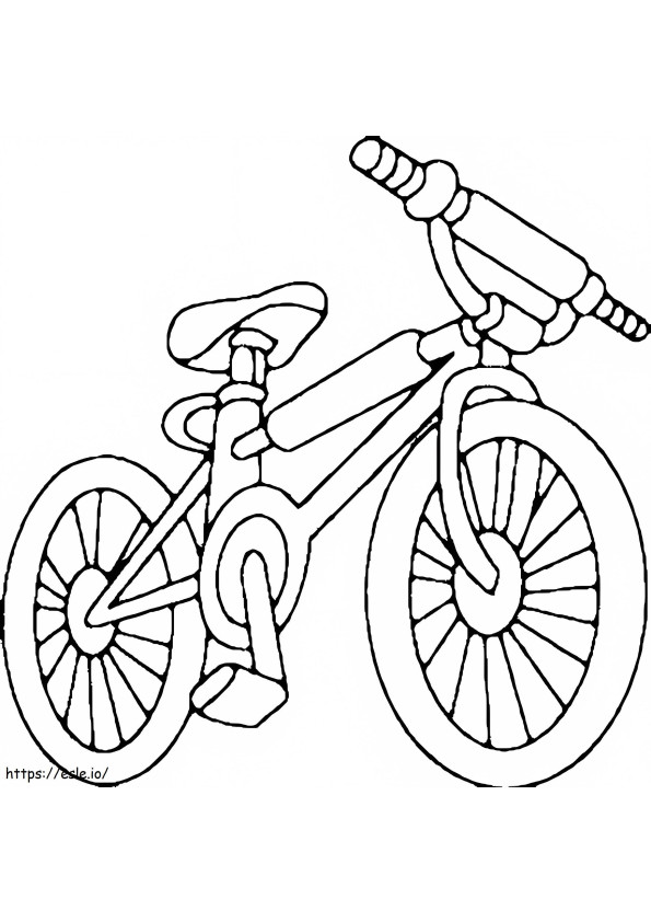 Bicicleta individual para colorear
