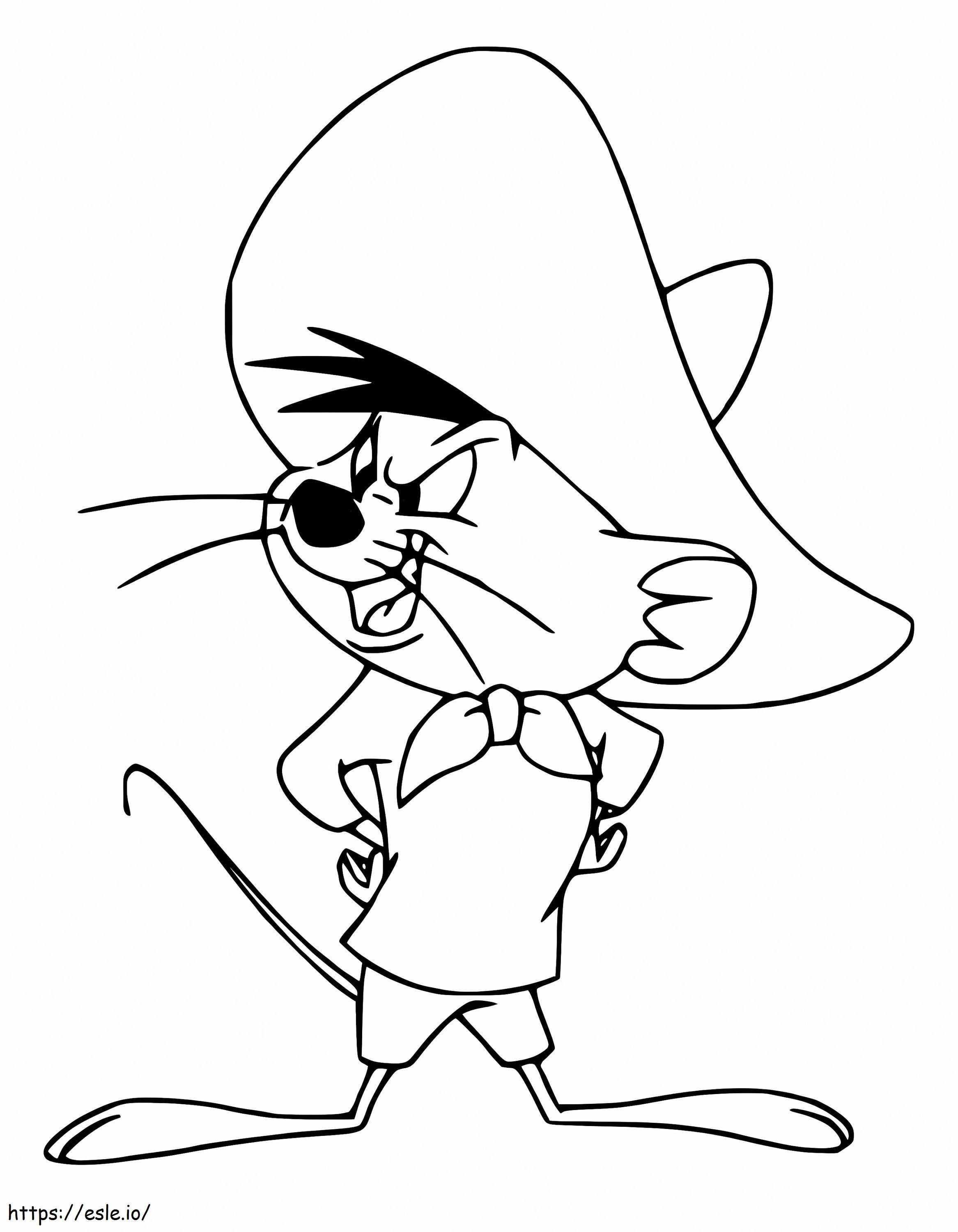 Speedy Gonzales To Color coloring page
