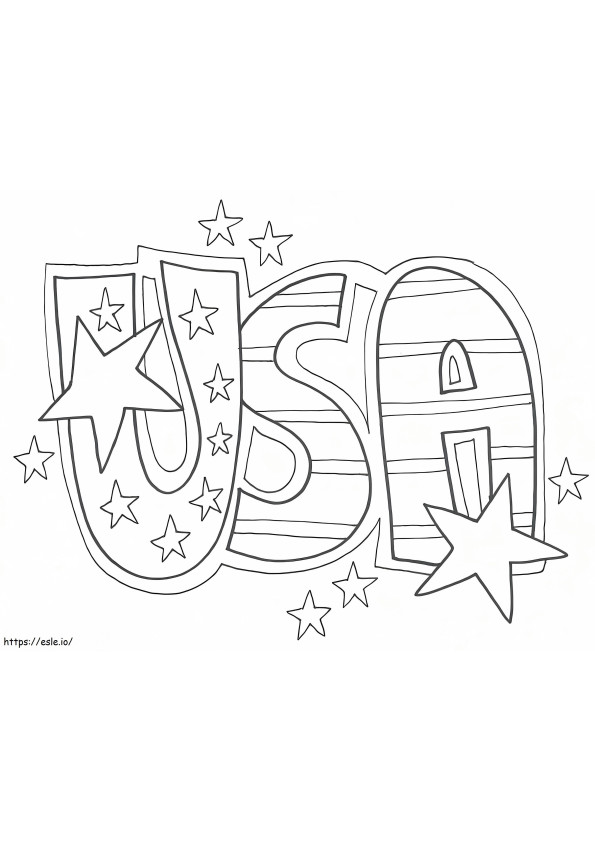 American Independence Day 1 coloring page