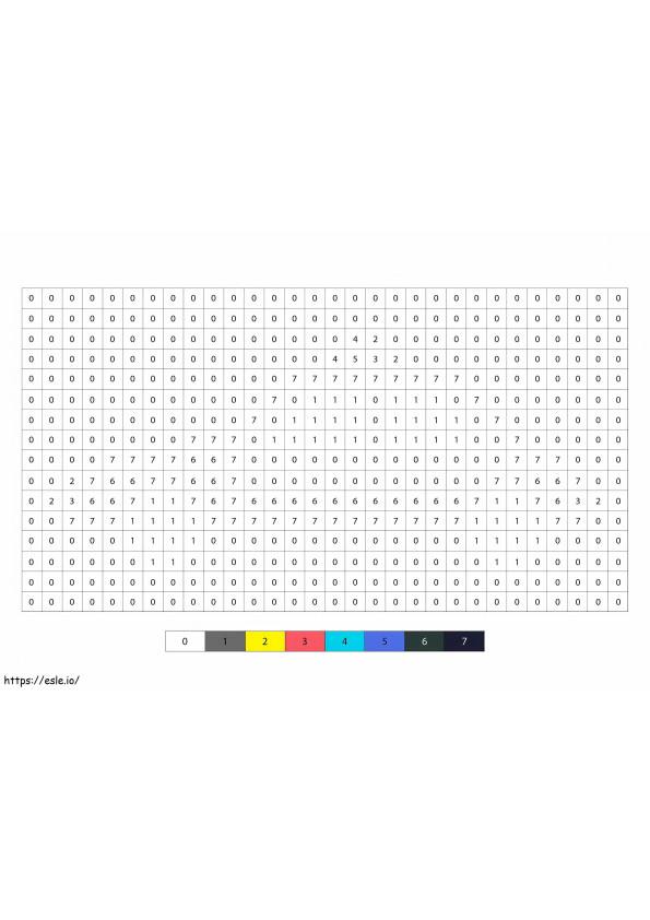 Coloriage Voiture de police Pixel Art couleur par numéro à imprimer dessin