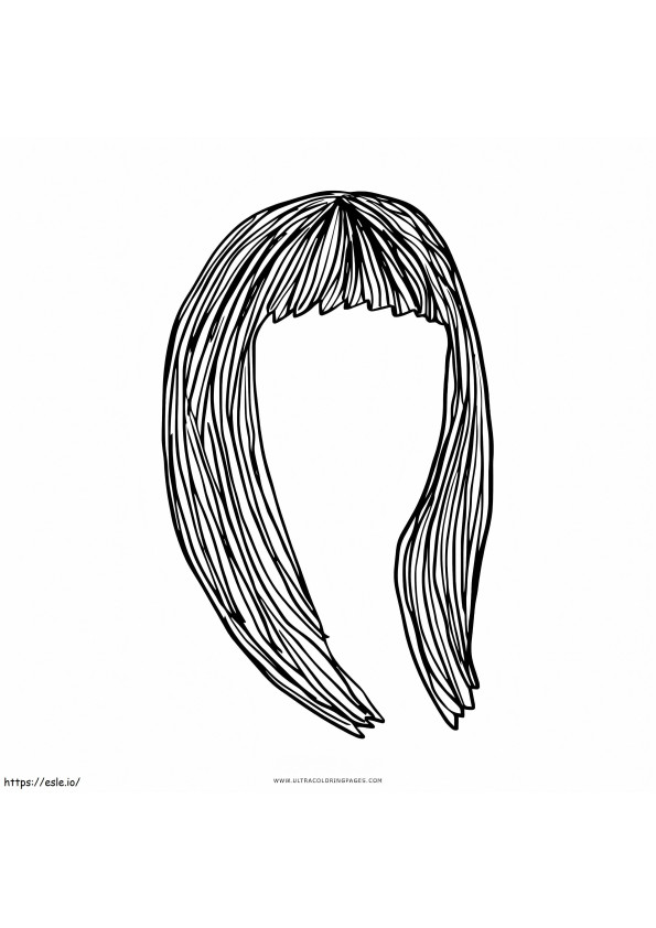 Lange Haare ausmalbilder