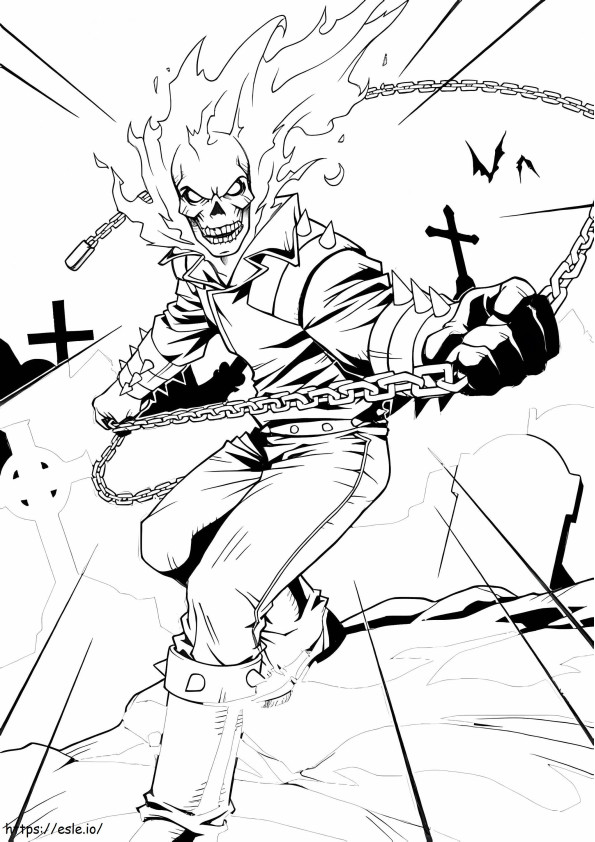 Ghost Rider 5 coloring page