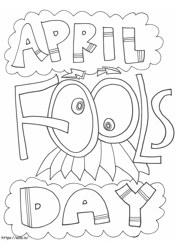 April Fools Day 9 coloring page