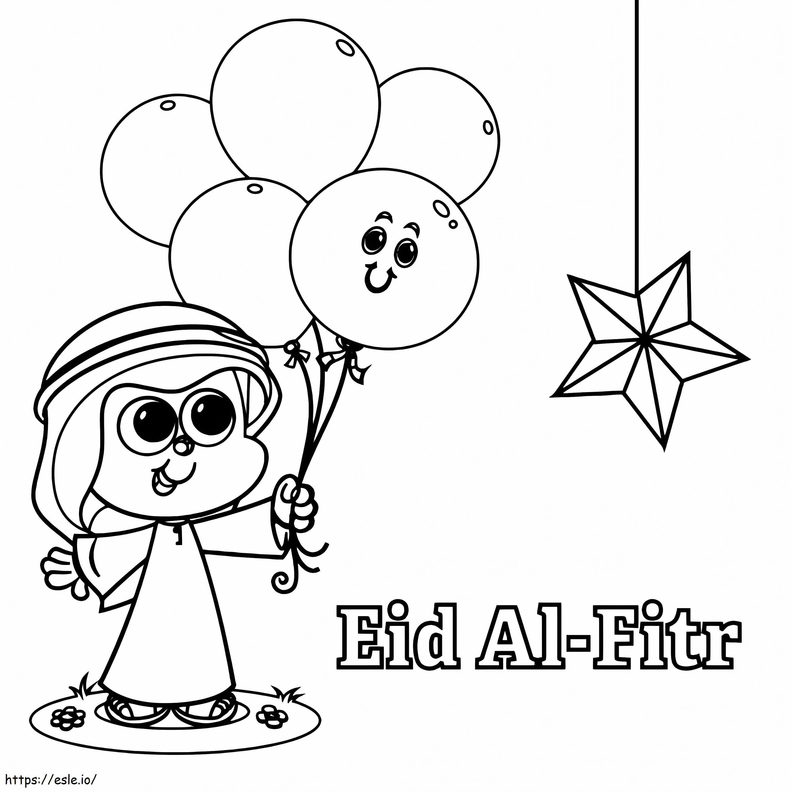 Eid al-Fitr 1 kleurplaat kleurplaat