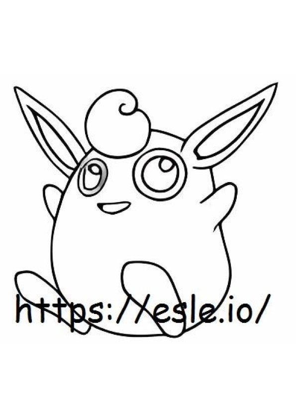 Wigglytuff coloring page