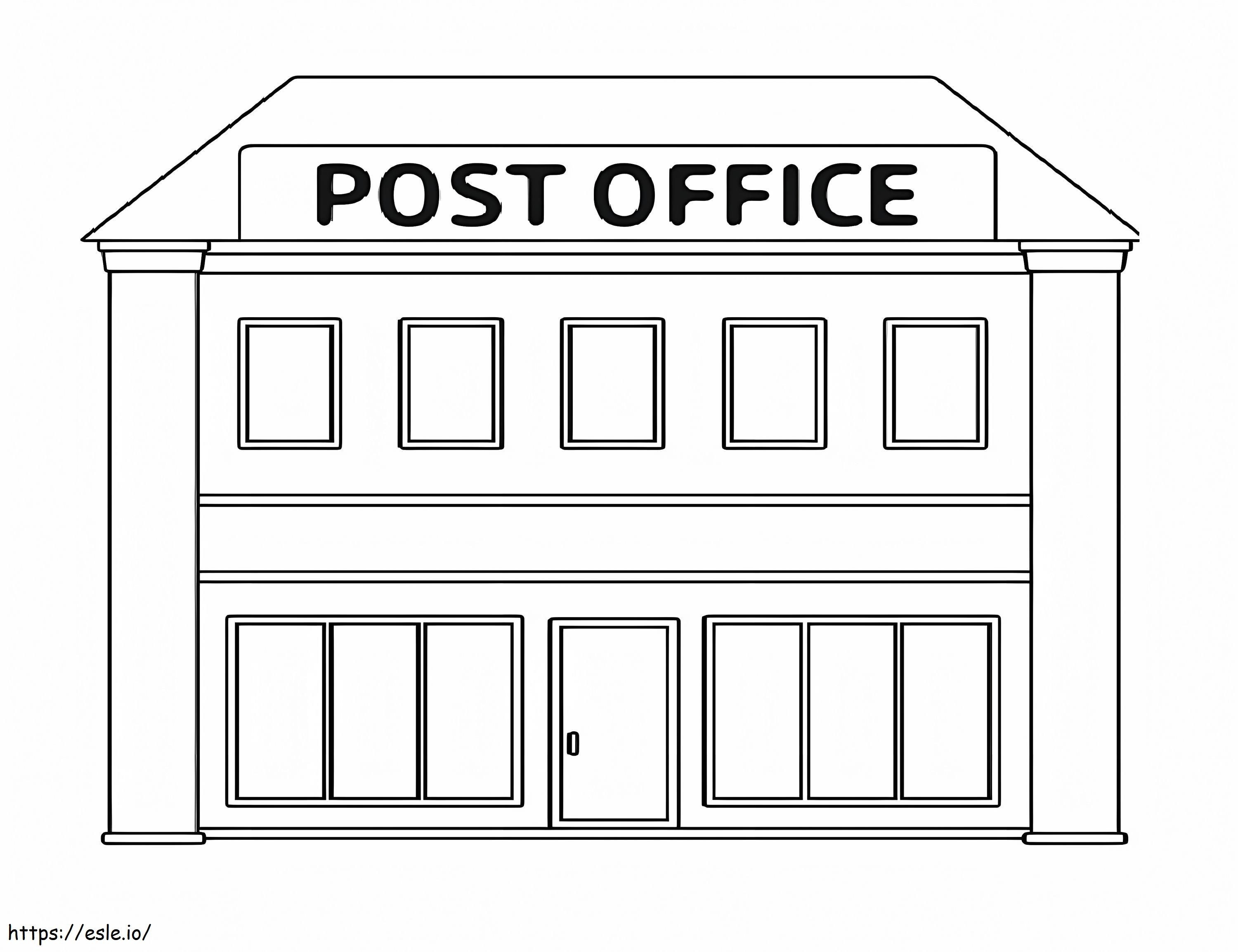 Post Officemail And Postman Single Icon In Vector 14678706 coloring page