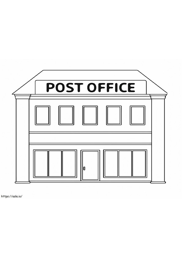 Post Officemail And Postman Single Icon In Vector 14678706 coloring page