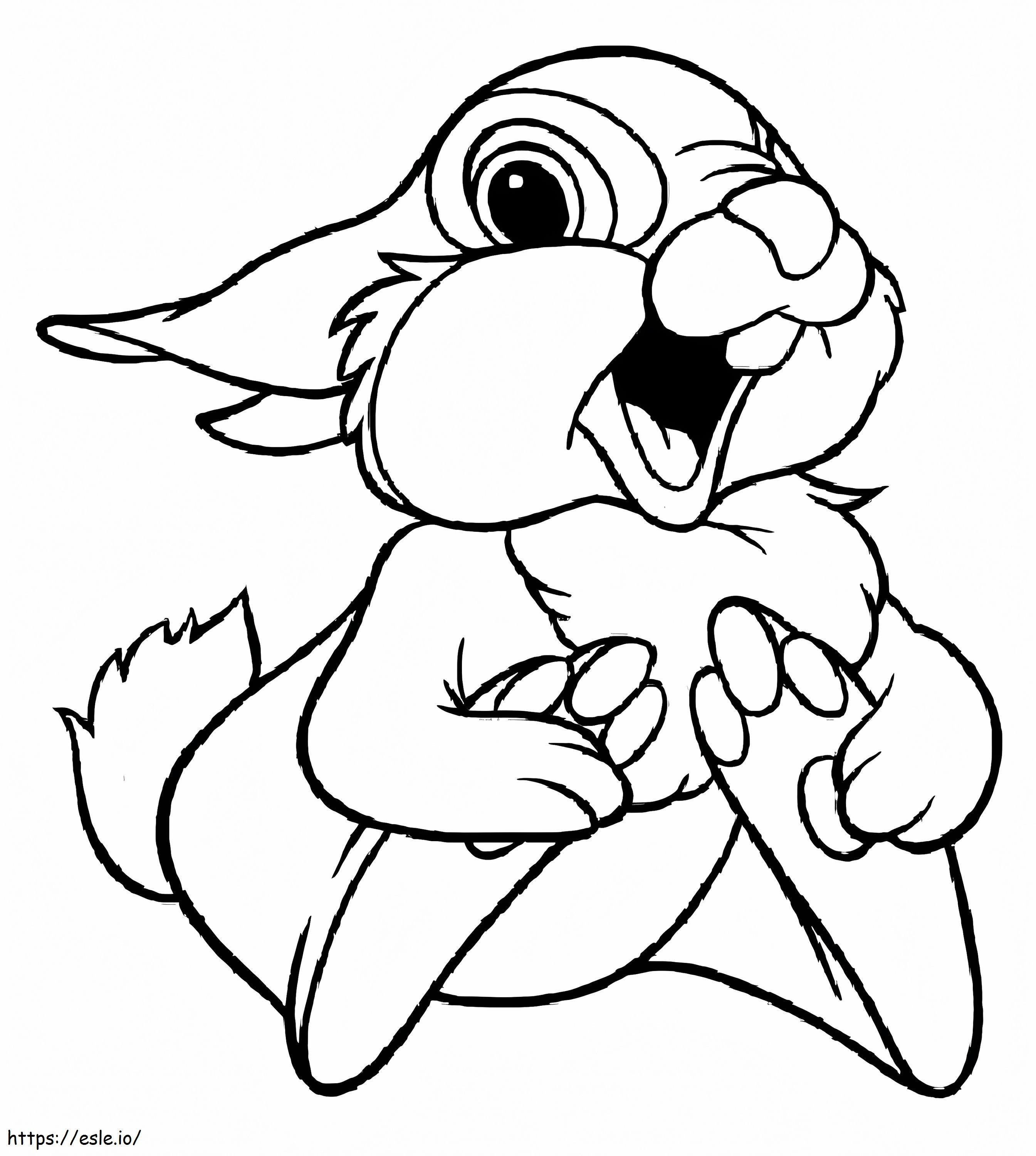 Happy Thumper coloring page