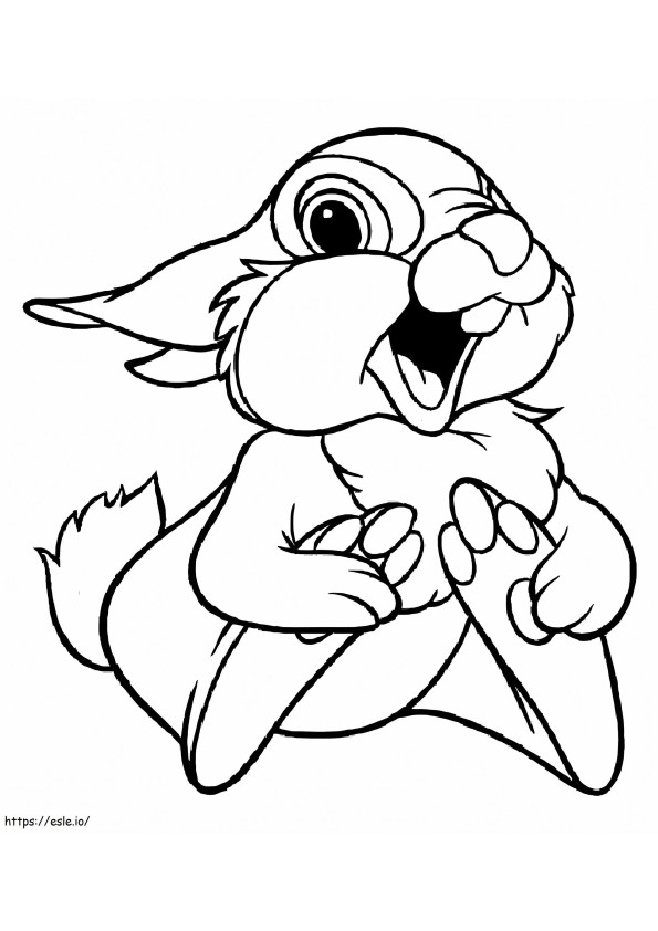 Happy Thumper coloring page