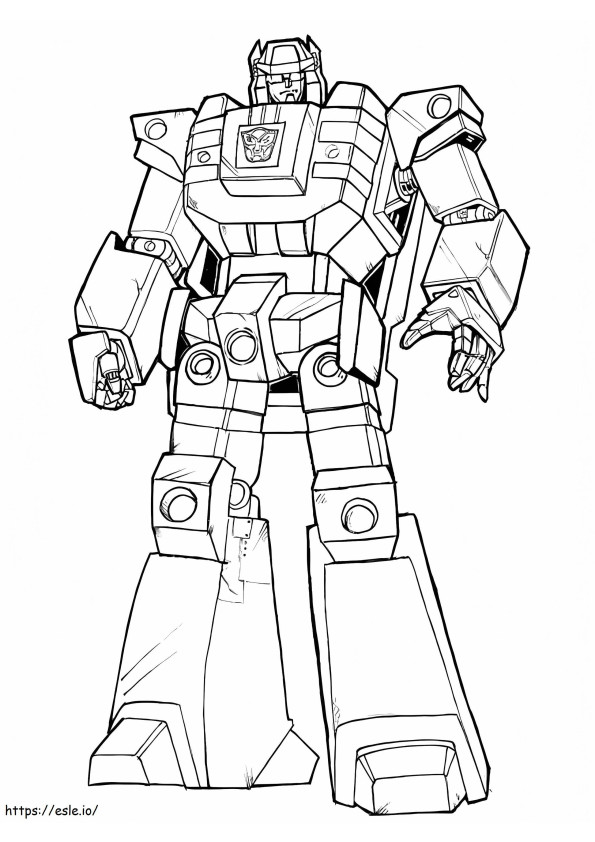 Robot From Autobot coloring page
