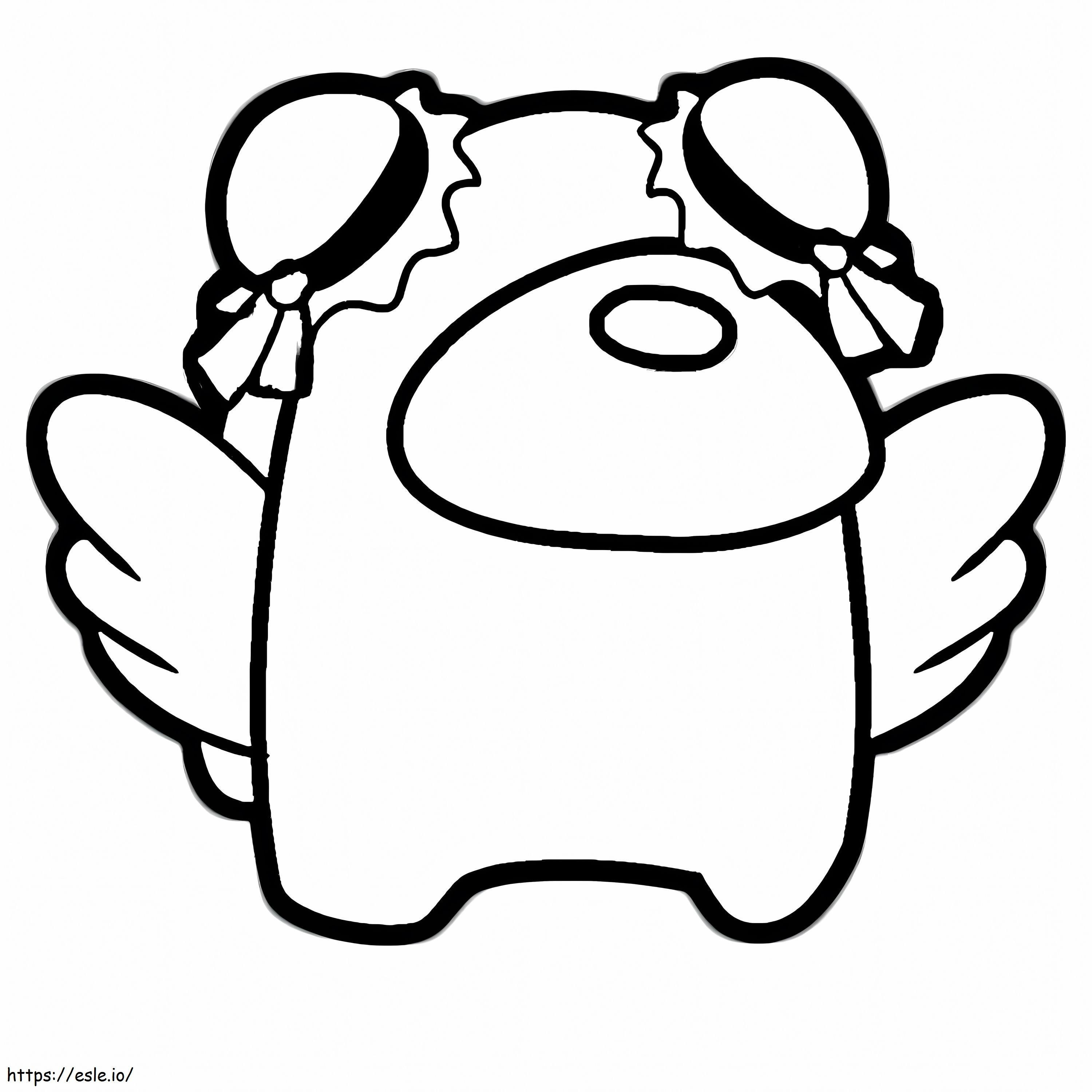 Among Us Cutie With Wings coloring page