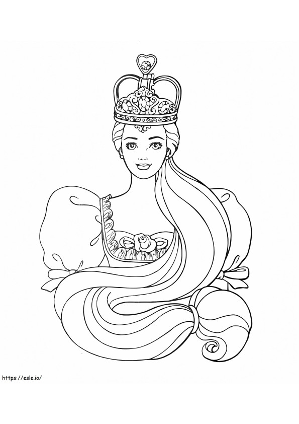 Beautiful Queen coloring page