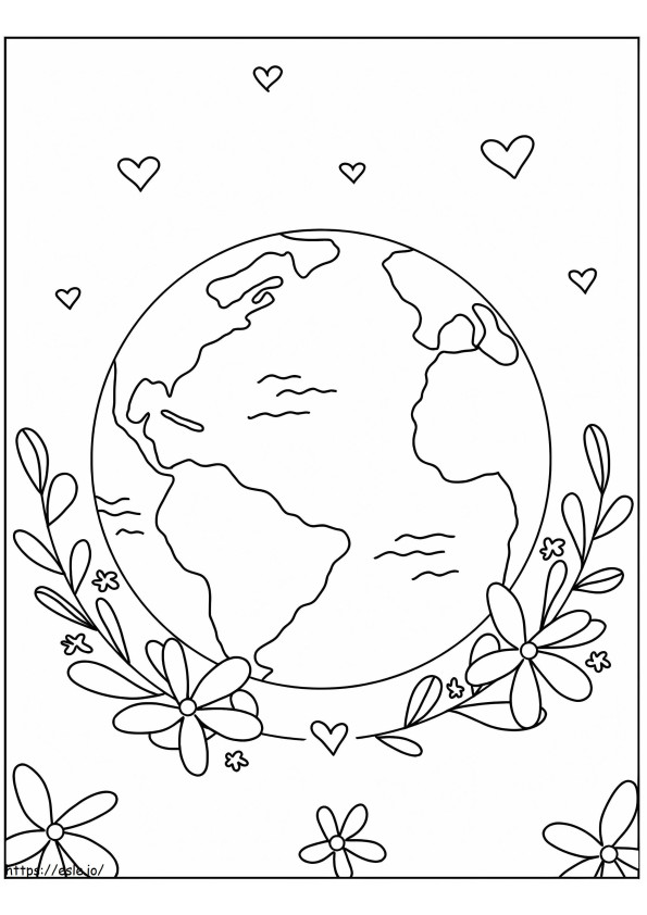 Green World coloring page