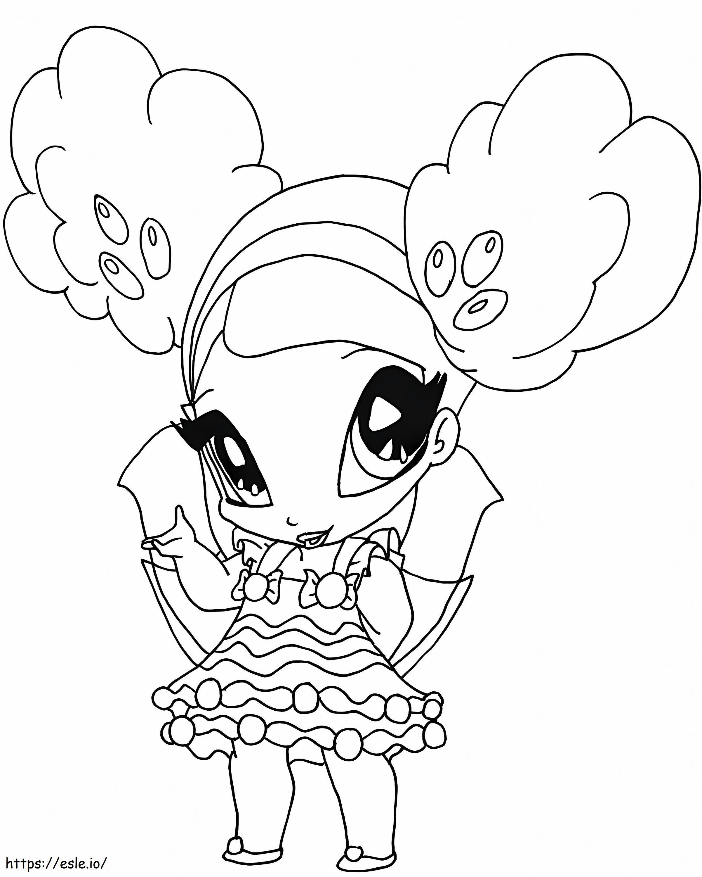 Winx Club Caramel Pixie coloring page