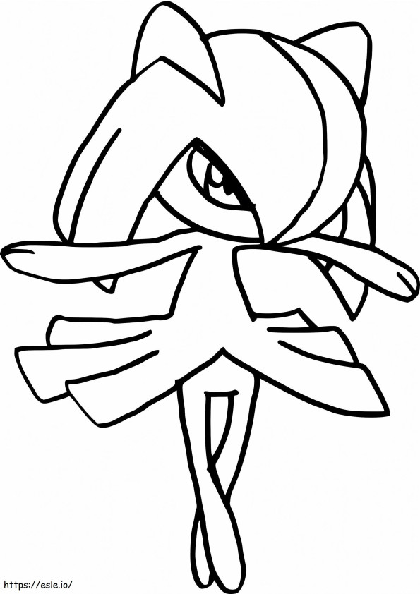 Coloriage Pokémon Kirlia à imprimer dessin